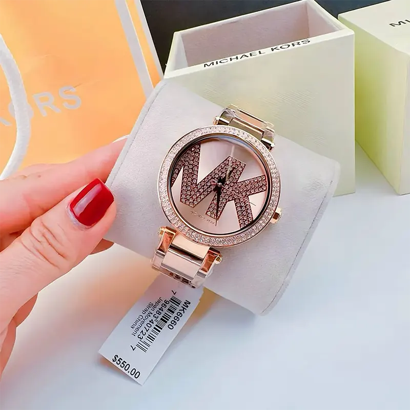 Michael Kors Parker Rose Gold-tone Ladies Watch- MK6660